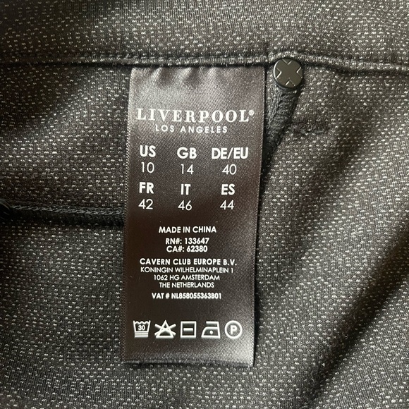 LIVERPOOL Los Angeles beautifully soft knit trousers pants size 10, black/grey - Picture 5 of 6